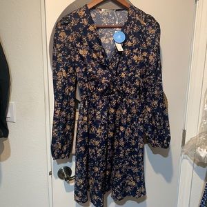 Cupshe mini long sleeve dress